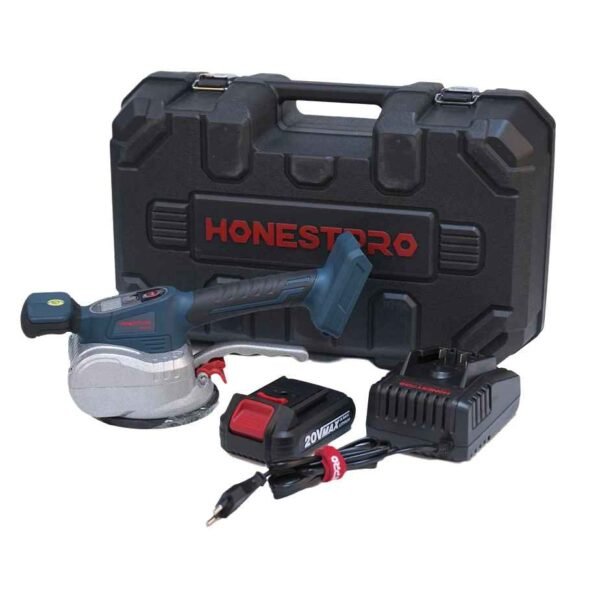الة شفط و وضع السيراميك Ventouse vibrante Carrelage HONESTPRO 20V double batterie