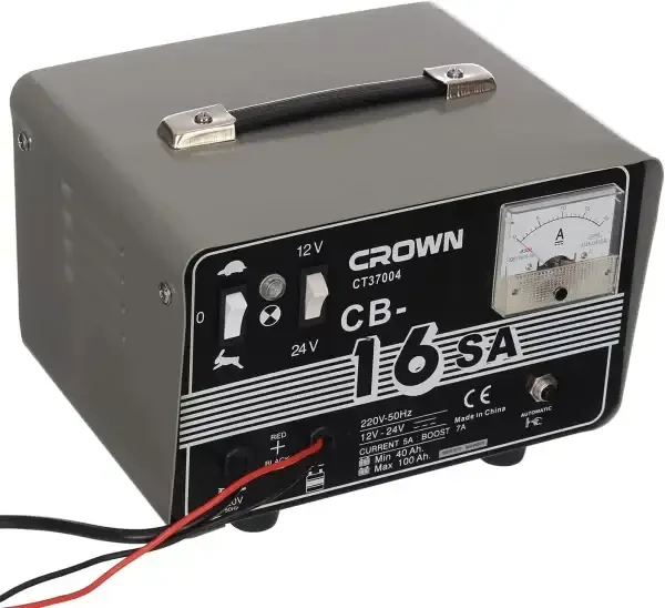 شاحن بطارية 12-24 فولت Chargeur de batterie 12-24V 180W CROWN CT37004