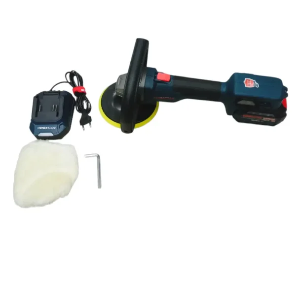 160725175265320768775d97eb154 الة التلميع بالبطارية ponceuse polisseuse orbitale HONESTPRO 21V YAE2653