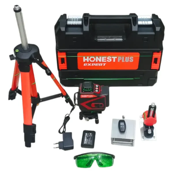 جهاز ضبط المستوى بالليزر niveau laser HONESTPLUS 16 lignes 4D avec trépied