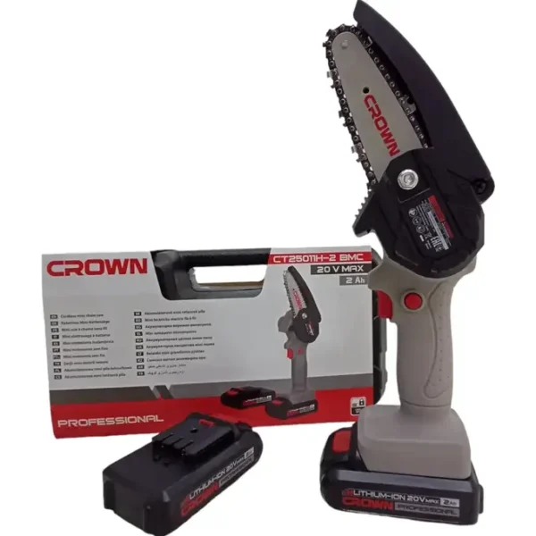 منشار الخشب بالبطارية mini scie à chaine sans fil CRWON 20V CT25011H-2